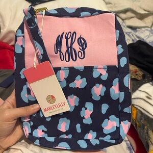 Marleylilly Pink and Blue Monogrammed Bible Cover